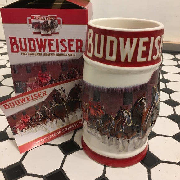 2018 Budweiser Holiday Stein